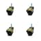 Service Caster 2 Inch Antique Brass Hooded 3/8 Inch Threaded Stem Ball Casters SCC, 4PK SCC-TS01S20-POS-WA-38-4 - alternate 1